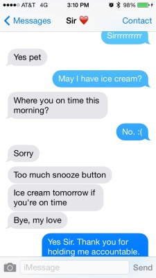 kajiraraven:  vaginaandmagirl:Ugh how I wanted this today…but at the same time, I was repeating over and over in my head “please don’t let me please don’t let me please don’t let me…” Not because I wanted ice cream that bad - but because