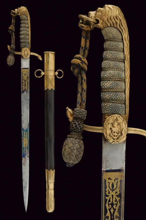 peashooter85:  British midshipmen’s dirk, late 19th century from Czerny’s International 