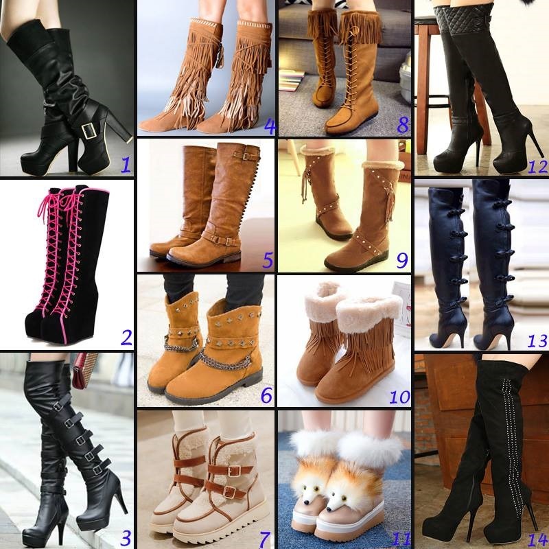 ideservenewshoesblog:  Lace up Wedge Mid Calf Boots - Black and Pink - Shoespie