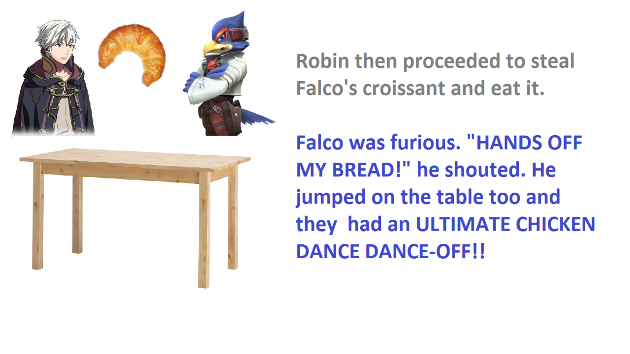supersmashbrothersfanfiction:  I am determined to make Robin making bird noises a
