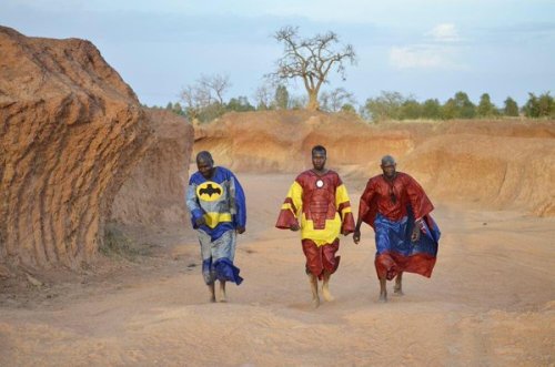 thislovelymaelstrom:  copperbadge:  thehorsethief:  wearewakanda:  Men in Burkina Faso cosplay in tr
