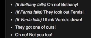 heroofferelden:  I think the best thing I’ve ever encountered in DA2 is the fight dialogue (which is dicks that they didn’t keep with that in DA:I but that’s for another time)  because first you have Anders  like thats really sweet and he’s nice