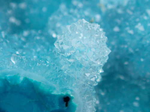 Chalcedony coating Chrysocolla - Skorpion mine, Namibia