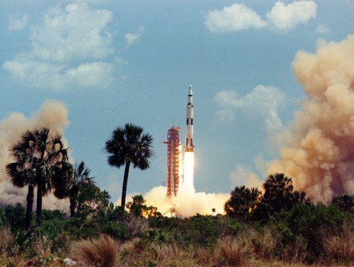 The Launch Of Apollo 16.