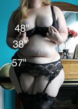 ox-miss-a:  Miss A Bust 48” Waist 38” Hips 57” (It’s crazy to think there is practically a foot &amp; a half difference between my smallest part of me &amp; my largest part.) 