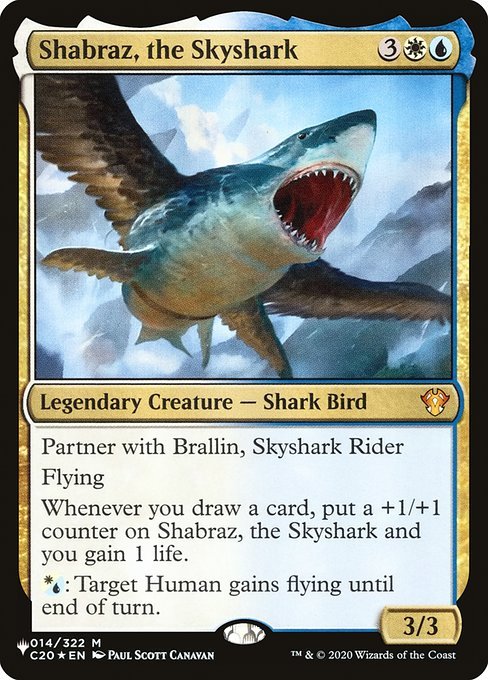 crashington:mtg-cards-hourly:Shabraz, the SkysharkArtist: Paul Scott CanavanTCG Player LinkScryfall 