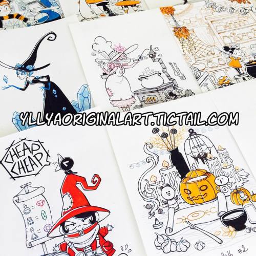 All my original Inktober are now on sale un my brand new tictail shop #Inktober #witchyartchallenge 