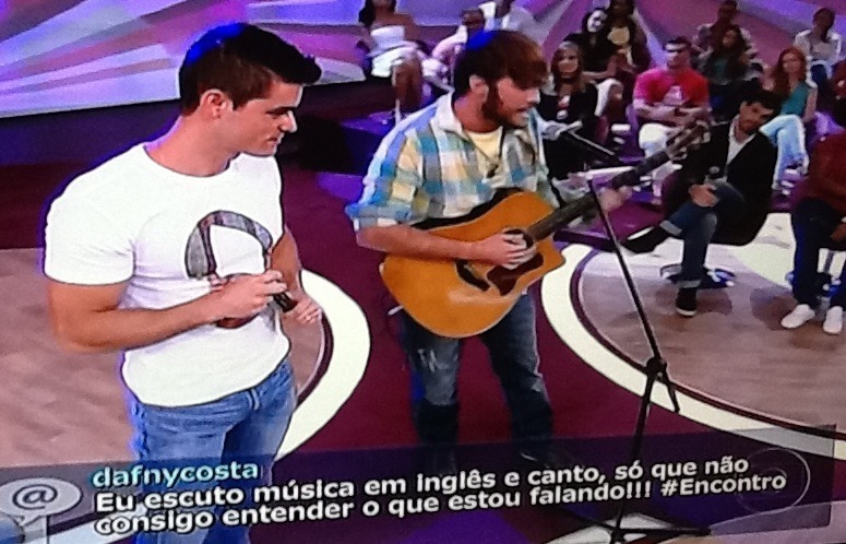 happyrebelde:  Pedro Sol Blanco no Encontro com Fátima Bernardes - 04/01 