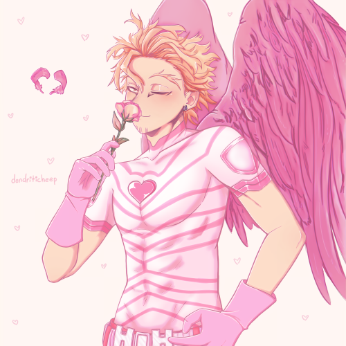 @kirokochii on Twitter drew a really cute design for a Cupid Hawks, and I really wanted to draw him 