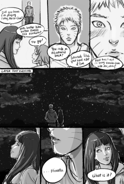 hinaxnaru:  day 18 - stargazingtakes place a while after their wedding~~ my headcanon is that seeing hinata play with baby mirai gives naruto the feelies ლ(́◉◞౪◟◉‵ლ)