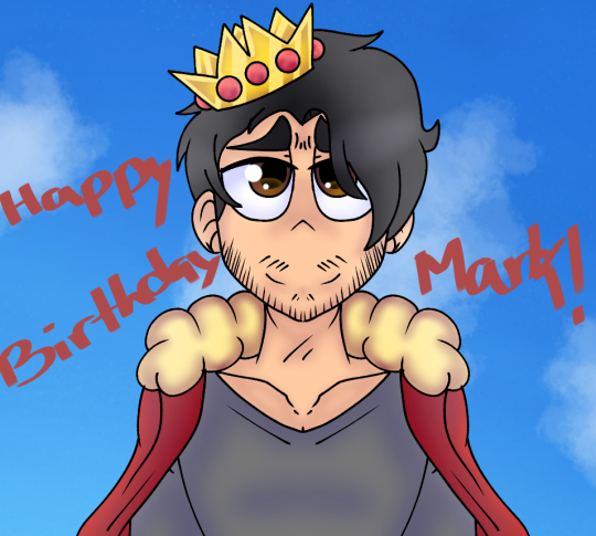 magicalhoodieskeletongirl:Happy birthday @markiplier ! Spent all morning drawing this. 
