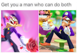 long-tan-and-waluigi:  Waluigi does it all and then some.   @sft425