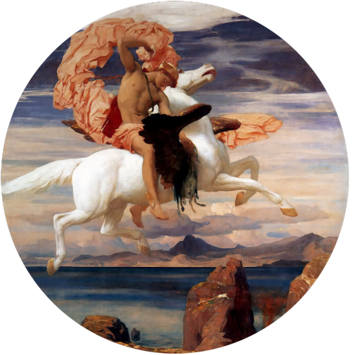 Perseus on Pegasus Hastening to the Rescue of Andromeda, Frederic Leighton (Lord Leighton), 1895-96