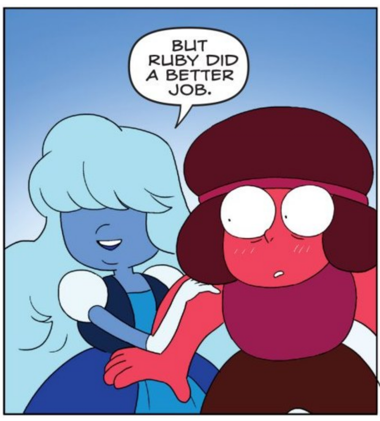 gamedot:  some loving rupphires from the latest su comic (which you can get digitally