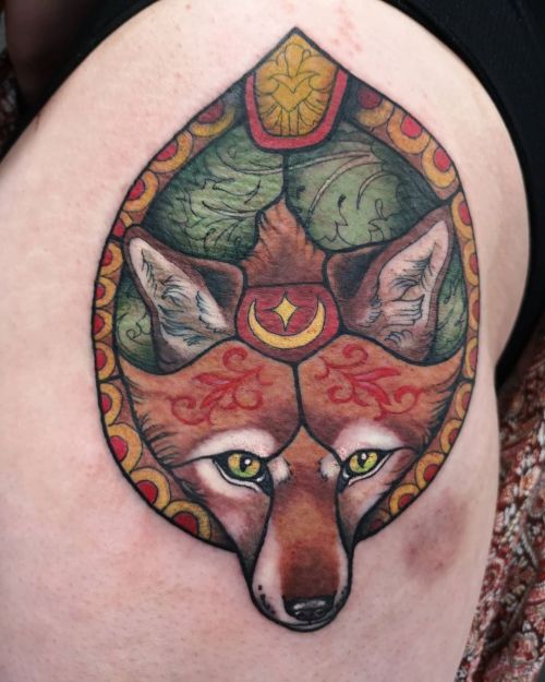 Fox piece from my guestapot at @fatfugu last week! #foxtattoo #mothersruin #neotraditionaltattoo #co