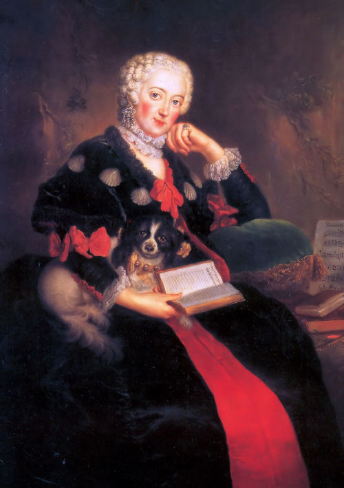Countess Wilhelmine von Brandenburg Bayreuth (c.1750). Antoine Pesne (French, 1683-1757).In addition