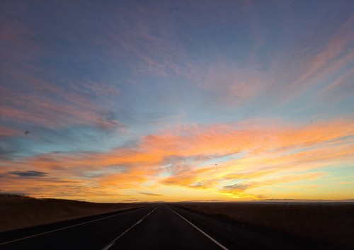 On A Dark Desert Highway...Sunrise Eastern Washington 10/26/24