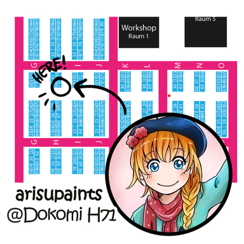 Just a quick heads-up: I’ll be at Dokomi this weekend! Meet me at booth H71!
