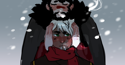 zipra: Fenris never really saw snow so Hawke took him to see some but he likes to make sure Fenris&r