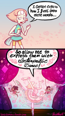 lambitymoon:  I BROUGHT BACK A 90s JOKE HAHA! &gt;8D Here it is, my silly short comic after seeing “Secret Team”! Pearl’s intrigue over a Rose-bubbled Gem made me wonder why she did it. But instead of making myself sad I turned it into a funny: