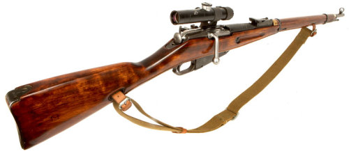 The Mosin Nagant 91/30 PU sniper rifle,One of the most popular Sniper rifles of World War II, the 91