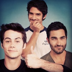  tvguidemagazine: Howl if you’re excited for the return of #TeenWolftonight on @mtv! #dylanobrien #tylerposey#tylerhoechlin #wolfpack Photo by @iheartmaarten  
