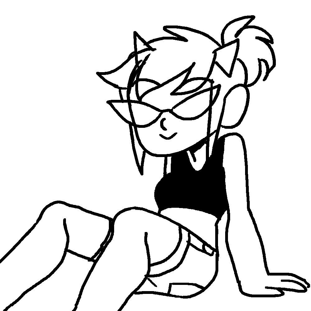 i drew terezi in the clothes that im wearing yeh