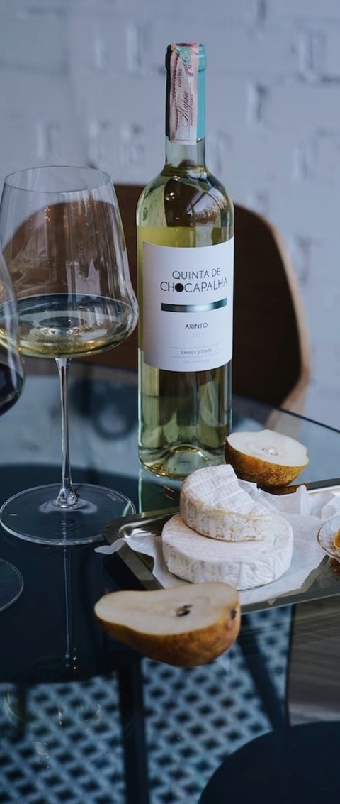 Arinto White Wine With Pears, Camembert And Honey