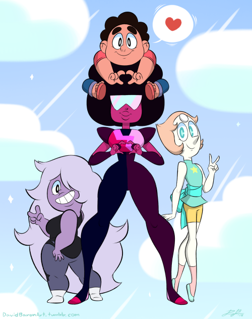 davidbaronart:  We all know there’s been a lot of negativity in the Steven Universe fandom as of late. It’s boiled over to the point where the creators themselves have been involved. So, I thought I’d spread a little love and positivity in the fandom,