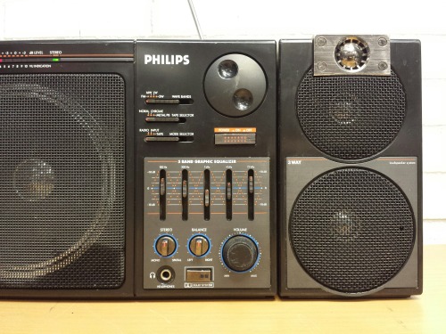 Philips Sound-Machine D8554/30R Ghetto Blaster, 1986