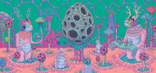 artdepo: psychedelic art of South Korean illustrator & graphic designer Bang Sang Ho