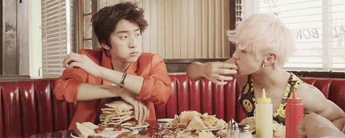 chaootic:  B1A4 eating (…) 