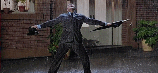 siochembio:  I’ve a smile on my face!Singin’ in the Rain (1952, Stanley Donen