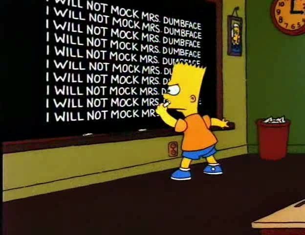 pr1nceshawn:  Some Of My Favorite Blackboard Gags From “The Simpsons”   