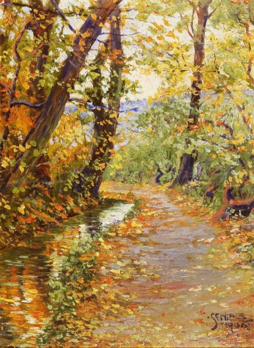 Egon Schiele - Winding Brook (1906)