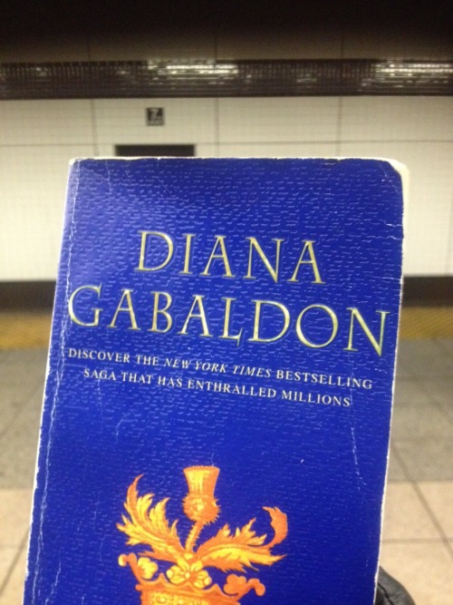 February book photo challenge, day 28: read this month. Outlander, delicious and devoured on the sub