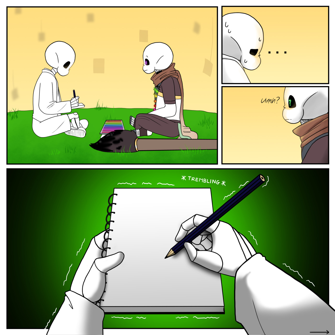 Best Underswap Sans Short Text dialogue Comic