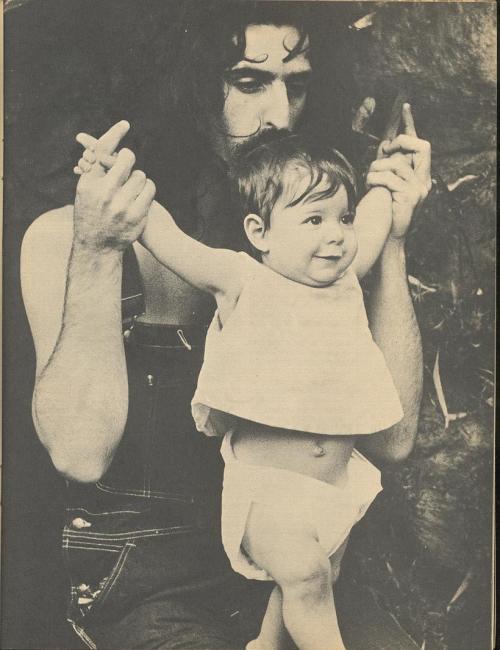 Frank &amp; Moon Unit Zappa - 1968.  From TEEN SET Magazine