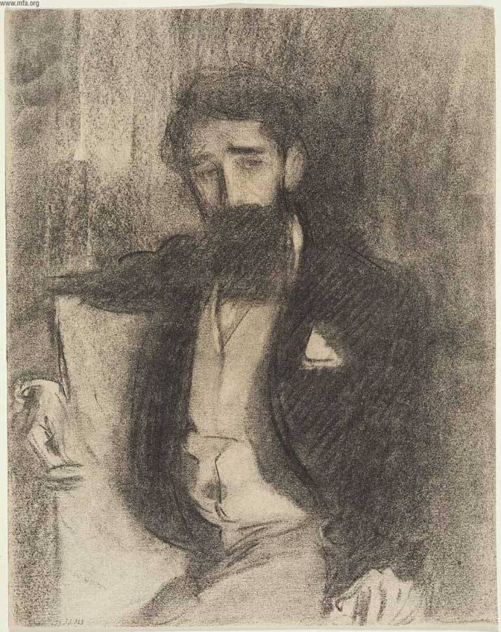 John Singer Sargent  “Sketch of a Man (Paul Helleu).”
