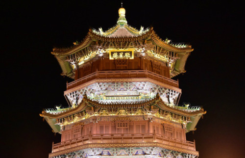 Shanxi, Datong, Kuixing pavilion, China. 山西，大同，魁星楼