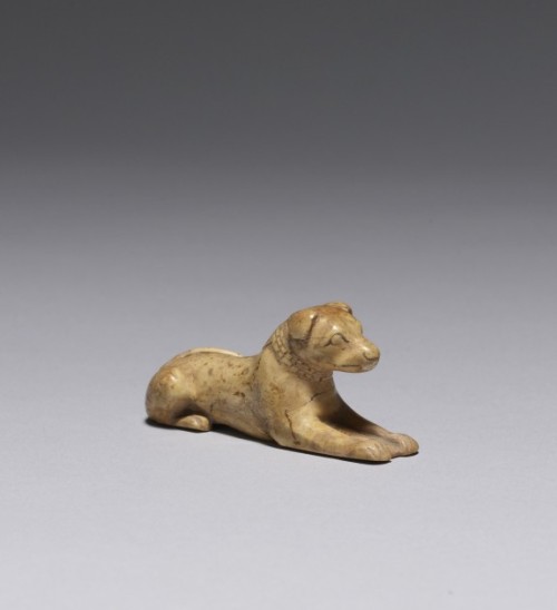 Dog game pieceEgyptian, c. 2850 B.C. hippopotamus ivory Walters Art Museum 