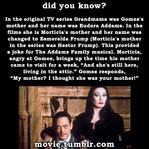 Porn photo movie:  The Addams Family (1991) facts | More