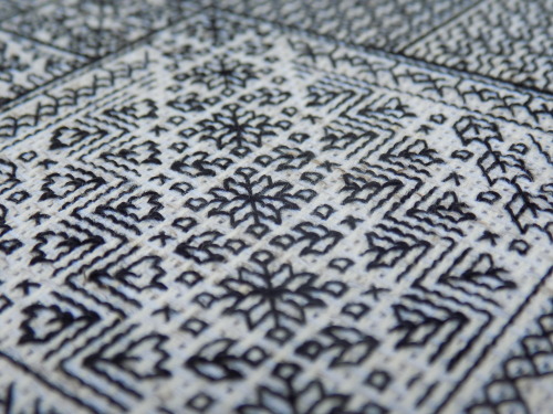 This blackwork sampler is pretty much the most intricate and deeply mathematical thing I’ve st