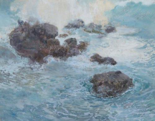 Léon Carré (1878–1942)Rochers dans la mer , 1916
