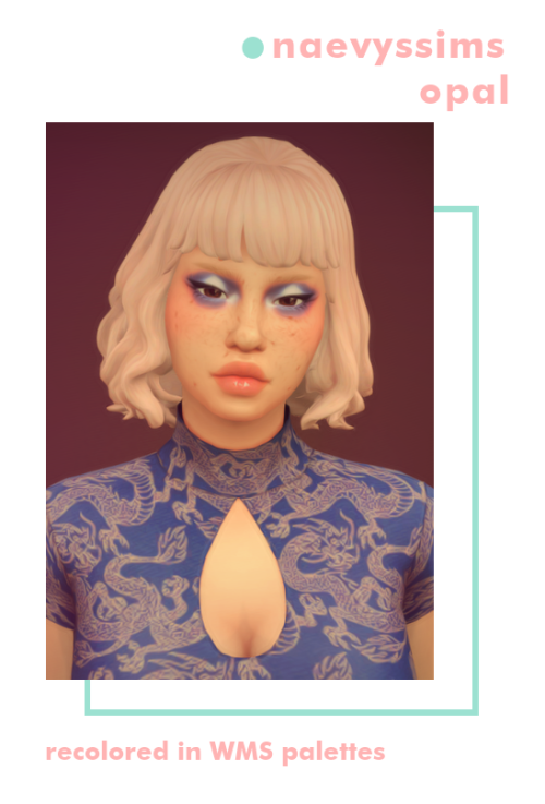 cubersims: #144 DOWNLOAD Naevyssims Opal hair recolor - Base game compatible - Comes in WMS unnatura