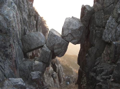 The immortal bridgeNo one really knows how these enormous rocks fell in this unusual place. Together