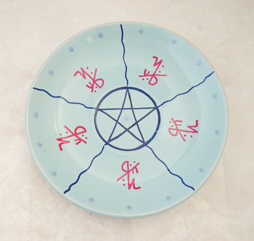 witchy-woman: stormbornwitch: vanyaalana: “I AM TRANQUIL” sigil cup and saucer. This is 