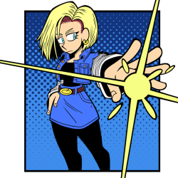 1nsert-art-here:Been playing Fighterz in my spare time, have an Android 18 &lt;3 &lt;3 &lt;3