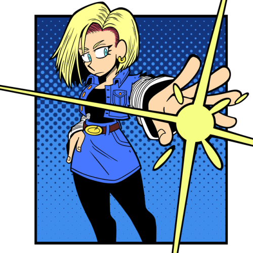 1nsert-art-here:Been playing Fighterz in my spare time, have an Android 18 <3 <3 <3