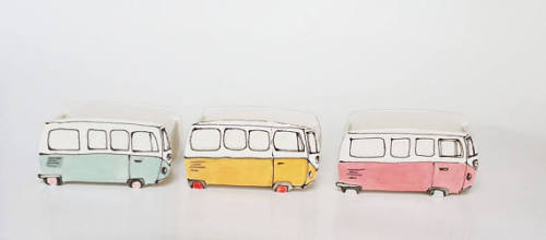 Simply Sweet Classic Car-Inspired Ceramic Planters Adorable and nostalgic, ceramicist Julie Richard’